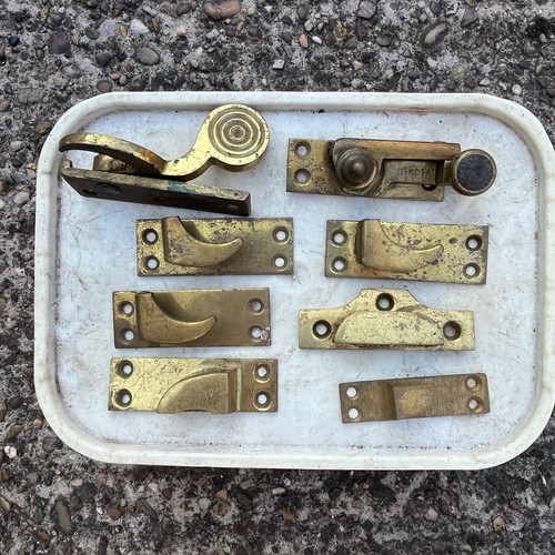 Job lot vintage brass sliding - brass,