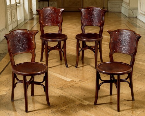 Rare set four embossed - of,