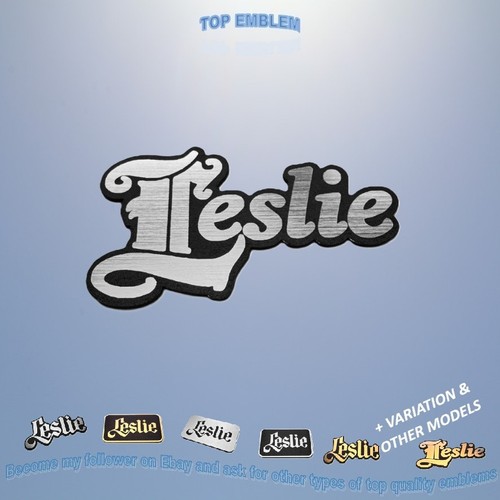 Leslie emblem badge - 3d,