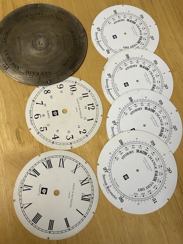 Barometer and clock dials - barometer, 7