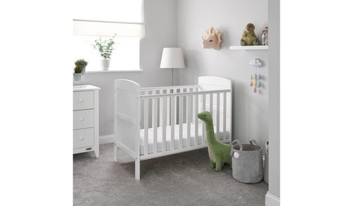 Obaby grace mini cot bed - bed, white