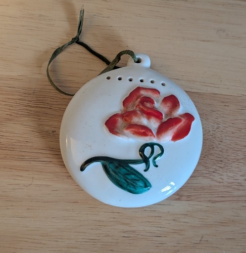 Vintage ceramic pomander - ceramic,
