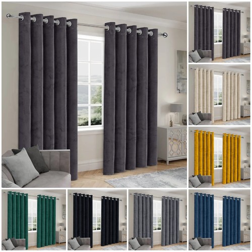 Heavy blackout velvet curtains - velvet,