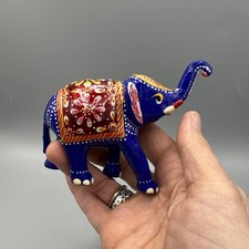 Hand Painted Indian Blue