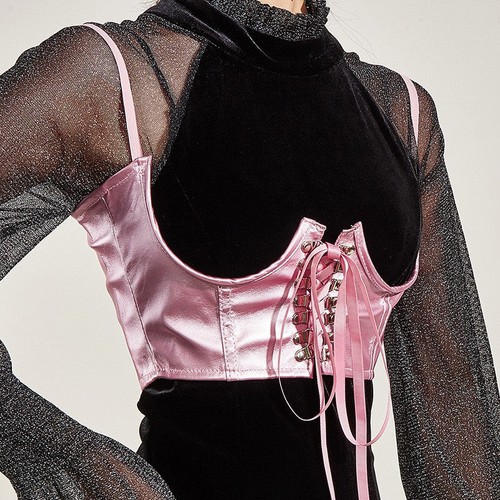 Metallic stretchy underbust - stretchy,