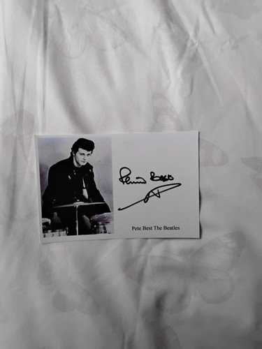 Pete best signed - pete, 6x4