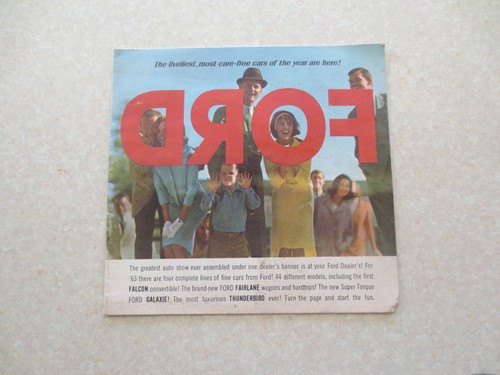 1963 ford advertising booklet - ford,