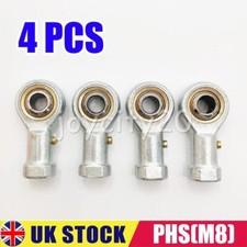 4 PCS PHS FEMALE ROD END BEARING ROSE JOINT M6 M8 RH THREAD UK NEW