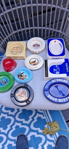 Job lot pub ashtrays 10 - lot, ashtrays.