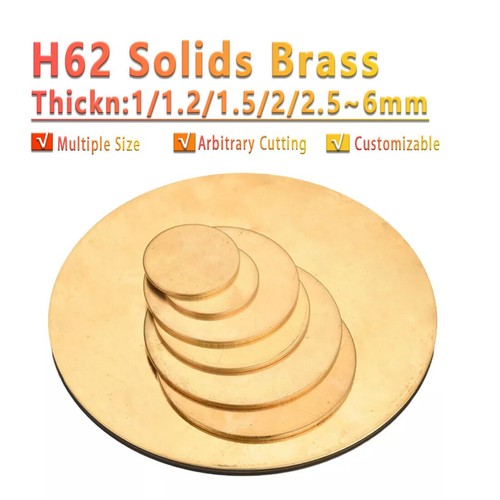 H62 solid brass discs - brass, blanks