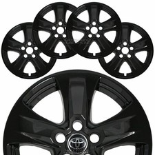 4 fit Toyota RAV4 XLE 2019-2025 Black 17" Wheel Skins Hub Caps Rim Skin Covers