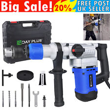 5000W Electric Rotary SDS Hammer Drill Concrete Tile Breaker Demolition +Bit Set