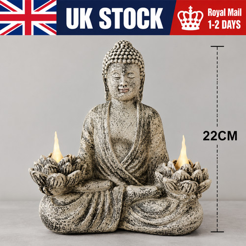 Solar buddha statue garden - statue,