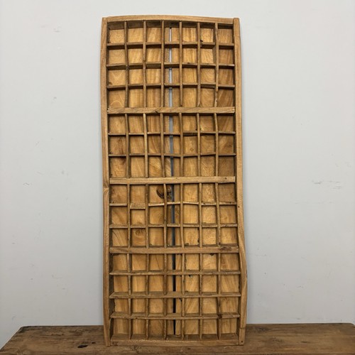 Vintage wooden printers tray - wooden,
