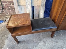 Chippy Telephone Seat 70s or 60s Vintage.  Slide out to store numbers.