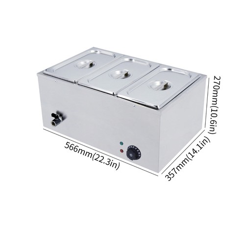 Pan bain marie electric wet - 3,