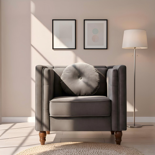 Crushed velvet chesterfield - velvet,