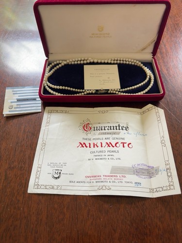 Vintage mikimoto double strand - vintage,