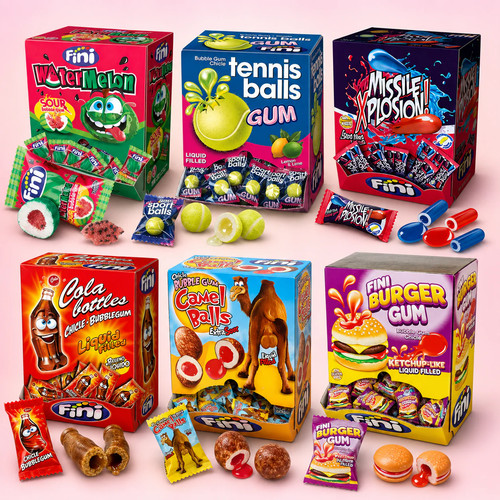 Fini liquid filled bubble gum - filled,