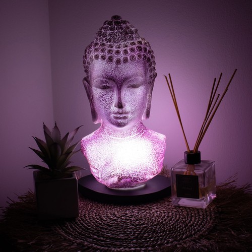 Buddha bust lamp - buddha,