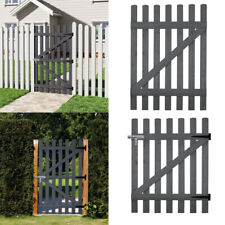3FT-6FT Wooden Garden Gate Arched Top Pedestrian Gates Entrance Door with Hinges