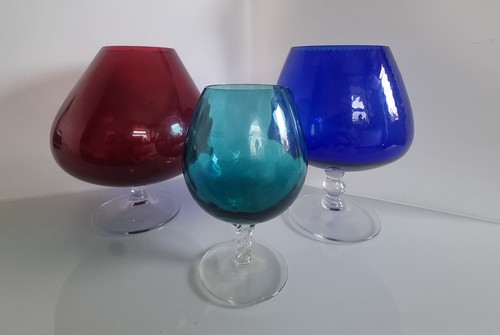 Vintage brandy glass vases - vintage, vases.