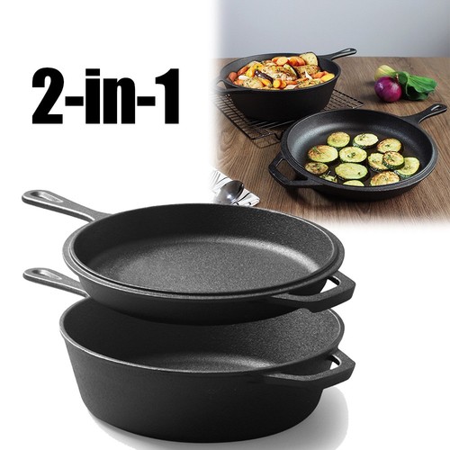 Pre seasoned 5l - 2-in-1, cast