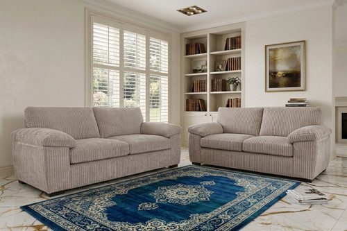 Jumbo cord fabric sofa - fabric,