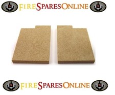 Pair of Rear/Back Fire Bricks Compatible with Esse 100 & 200 Stove, Pre 2017 