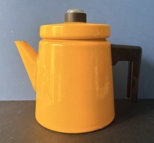 FAB Vintage Enamel Finel Arabia Coffee Tea Pot YELLOW Antti Nurmesniemi 