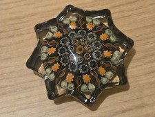 Strathearn Vintage Collectable Fluted Glass Millefiori Paperweight. (VGC)