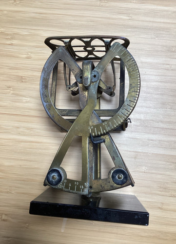 Antique brass postal scales - postal,