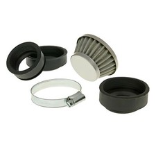 101_octane Air filter Powerfilter Shorty 44-58mm chrome for scooter, motorcycle