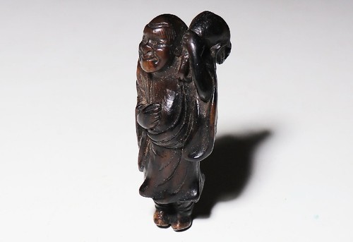 Japan antique netsuke wood - japan,