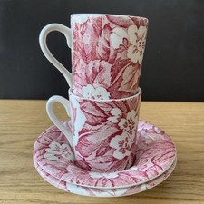 2 X Burleigh Victorian Pink