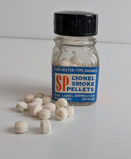 Lionel SP Smoke Pellets FULL Bottle Never Used 1947 USA O Gauge Steam Locomotive
