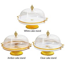 Large Cake Stand with Lid Dome