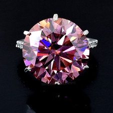 RARE 9.50 Ct Certified Pink