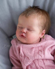 19Inch Reborn Doll Kit Quinbee Unpainted Vinyl with Cloth Body DIY Baby Parts