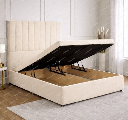 Plush velvet ottoman - plush, divan
