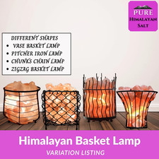 HIMALAYAN SALT BASKET LAMP