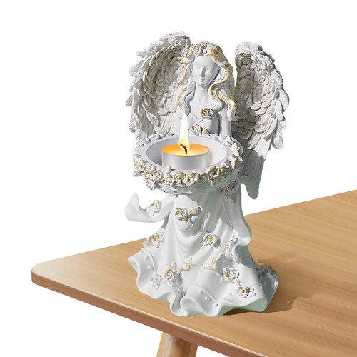 Angel tea light candle holder - candle,