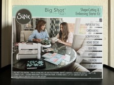 Sizzix Big Shot Plus Starter Kit Embossing Machine Shape Cutting Die Cutting NEW