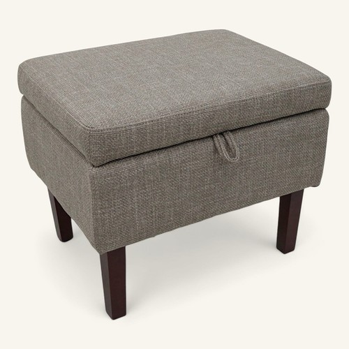 Hampton grey fabric - fabric, ottoman