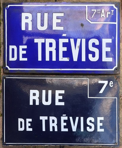 Large old blue - french, enamel