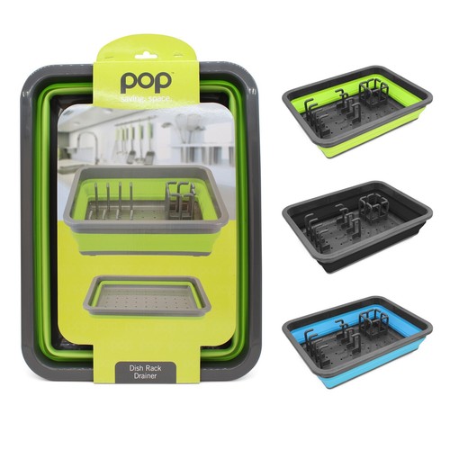 Collapsible dish rack drainer - collapsible,