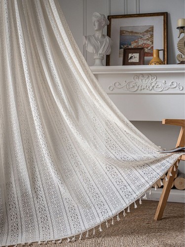 Vintage curtain lace - curtain,