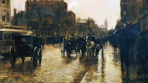 Childe hassam columbus avenue - childe,
