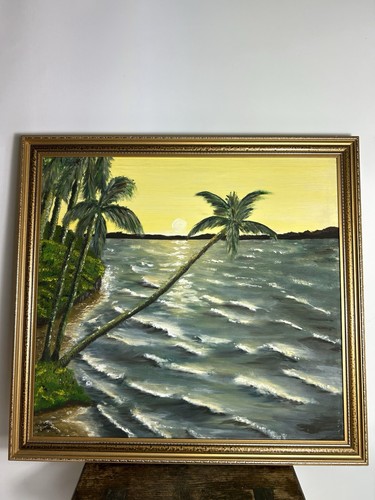 Vintage oil painting - painting, on