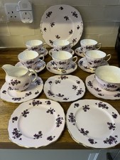 Lovely Colclough Purple Floral
